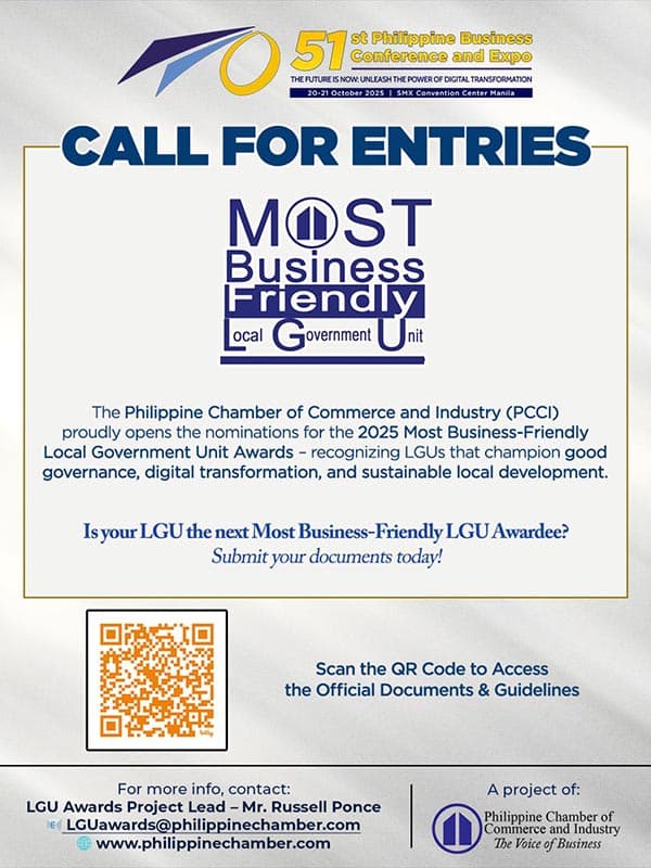 MOST BUSINESS-FRIENDLY  LOCAL GOVERNMENT UNIT (LGU) AWARDS