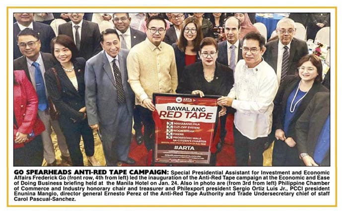 Go spearheads Anti-Red Tape Campaign