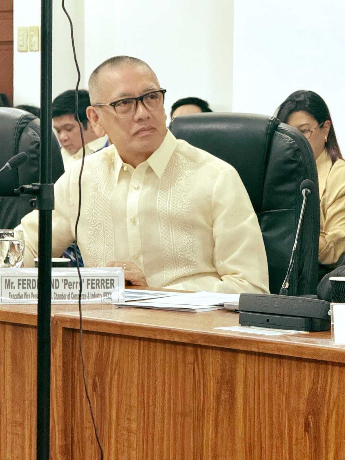 VP Perry Ferrer represents the PCCI at the Organizational Meeting of the House Committee on Industry and Trade chaired by Rep. Maximo Dalog