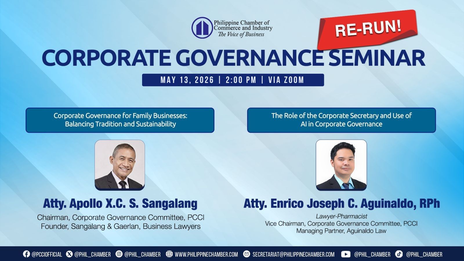 RE-RUN CORPORATE GOVERNANCE SEMINAR