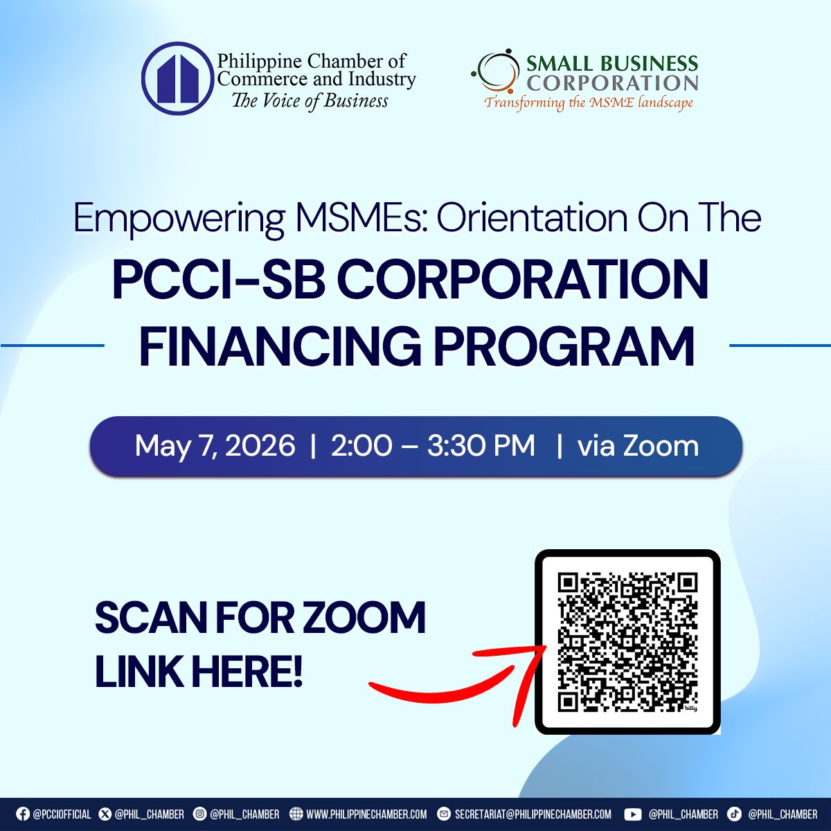 PCCI-SB CORPORATION MSME Financing Program Orientation