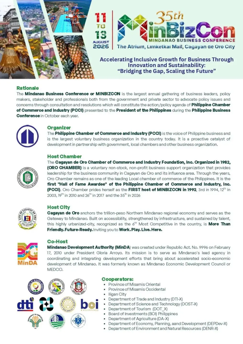 Save the Date: 35th Mindanao Business Conference (MINBIZCON) 2026